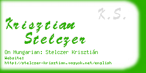 krisztian stelczer business card