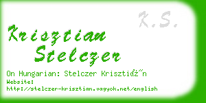 krisztian stelczer business card